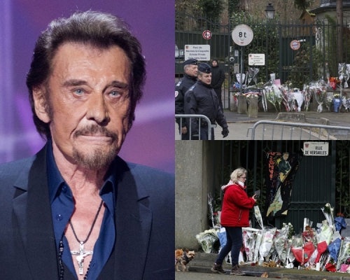 「法國貓王」Johnny Hallyday終年74歲。(AP)