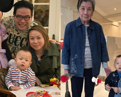 蘇永康囝囝剛同嫲嫲歡度母親節,可惜爺爺在Jazz出世前已離世。(ig圖片)