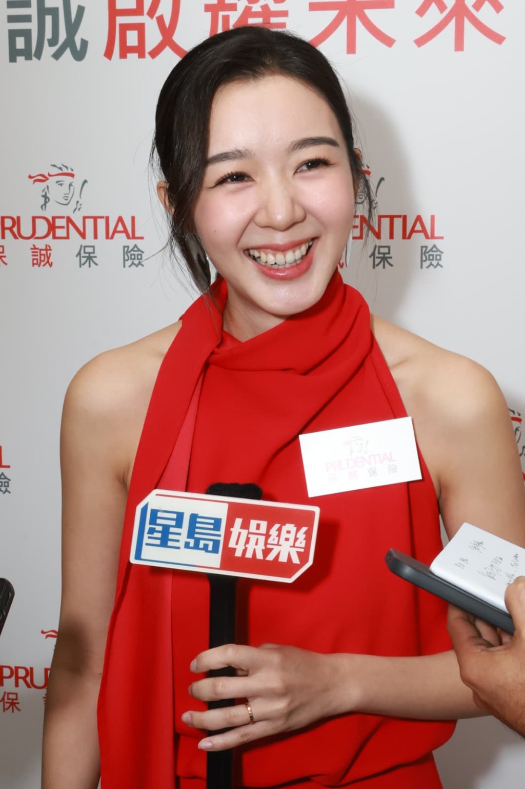 麥明詩出席活動訴說育兒規劃。