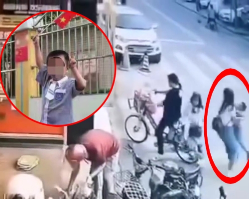 4歲男童街頭突然被抱走，警方指是夫妻爭奪撫養權。(網圖)