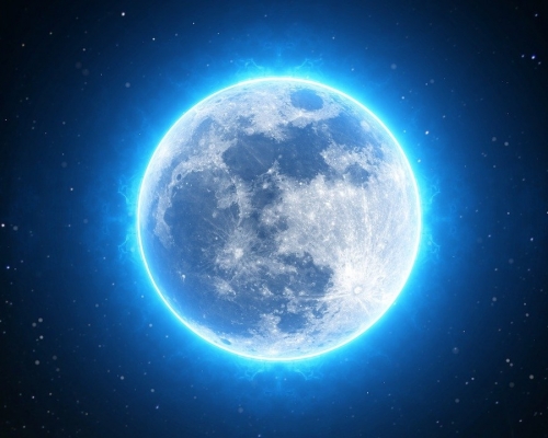 藍月亮及全年最小滿月將於萬聖節同日出現。Pixabay 圖片