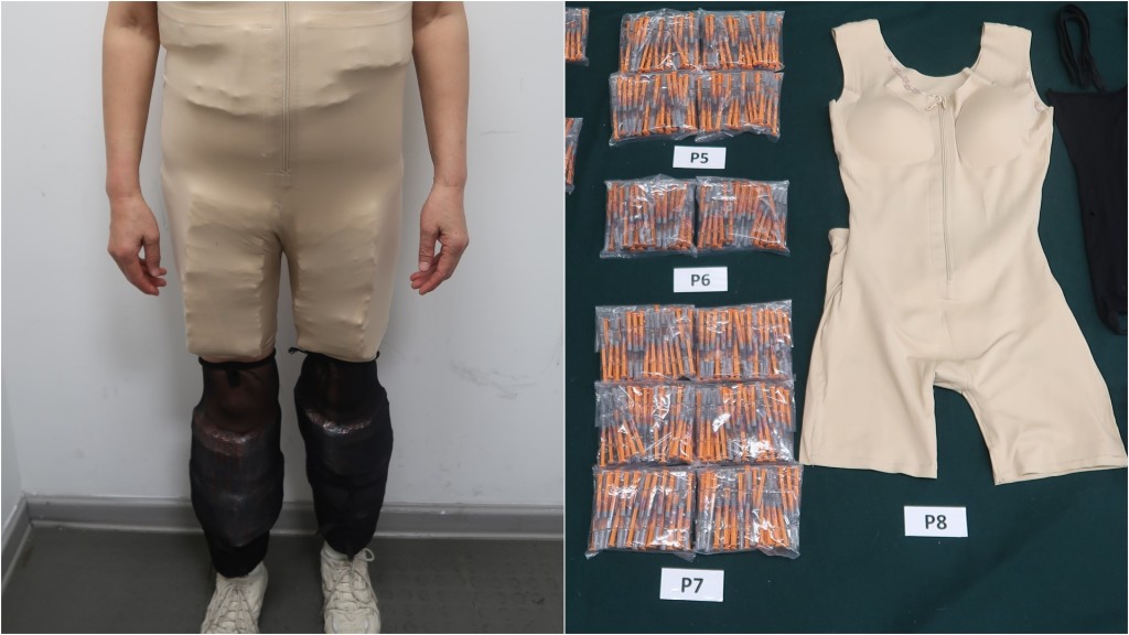 中年婦用緊身衣走私$30萬違禁針劑 遭深圳灣海關截獲 罪成囚半年