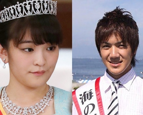 日皇明仁孫女真子(左)將與大學同學(右)訂婚。網上圖片