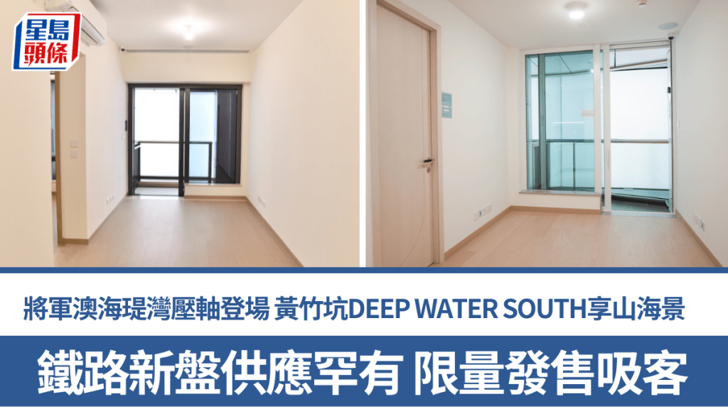 铁路新盘供应罕有 限量发售吸客 将军澳海瑅湾压轴登场 黄竹坑DEEP WATER SOUTH享山海景｜睇楼好介绍