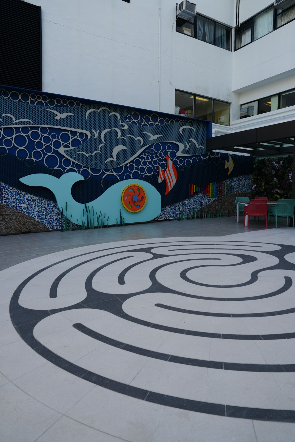 大口環根德公爵夫人兒童醫院新建復康花園。