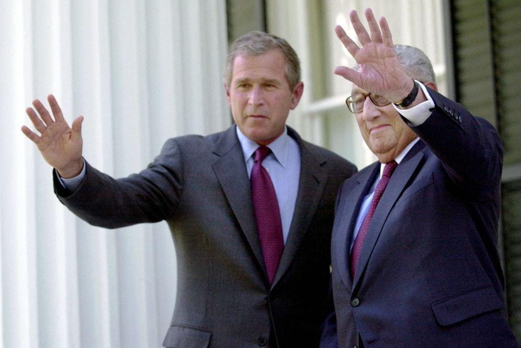 基辛格和美國前總統布殊。