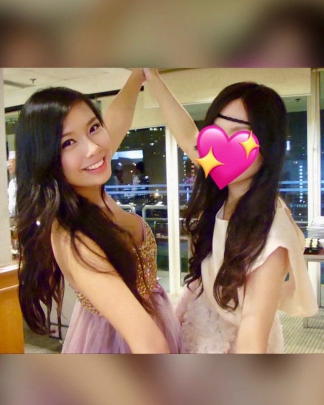 梁凱寧近日晒出18歲時的畢業晚宴美照。 梁凱寧近日晒出18歲時的畢業晚宴美照。