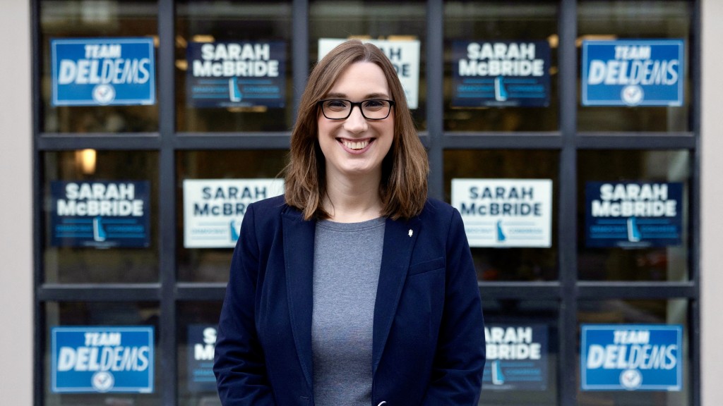 麥克布萊德（Sarah McBride）是美國史上級別最高的跨性別民選官員。 路透社