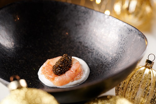 牡丹虾配鱼子酱（a）