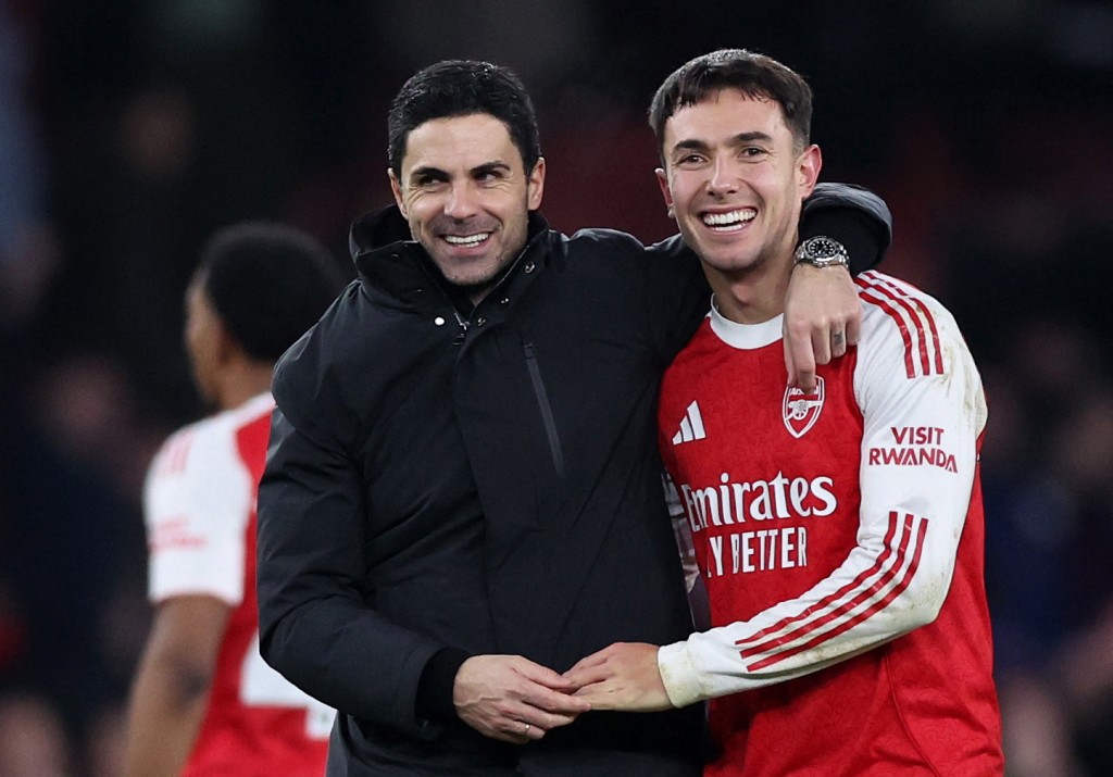 阿仙奴4：1維拉。路透社