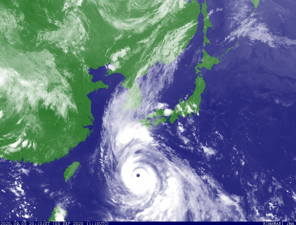 「海神」即將吹襲日本西部。日本氣象廳圖片