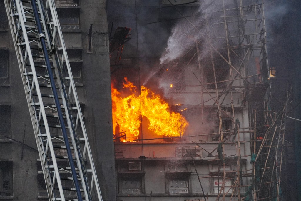 大埔宏福苑周三（26日）發生五級大火，造成重大人員傷亡。資料圖片
