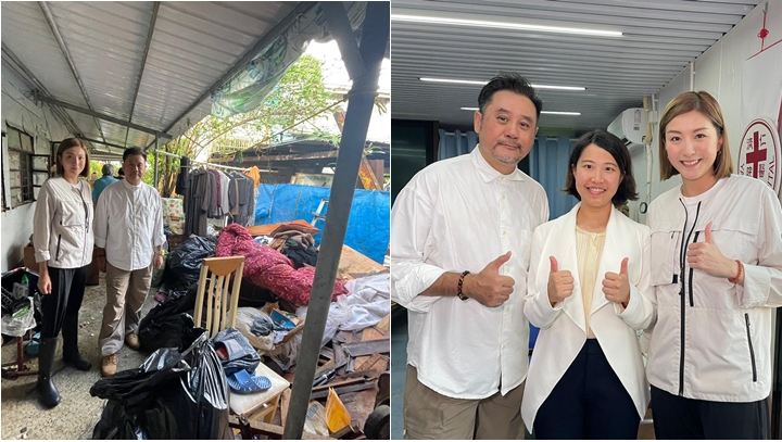 麥包陳嘉桓見頹垣敗瓦家園感難過，親身了解黑雨後災情送上仁濟緊急援助基金。