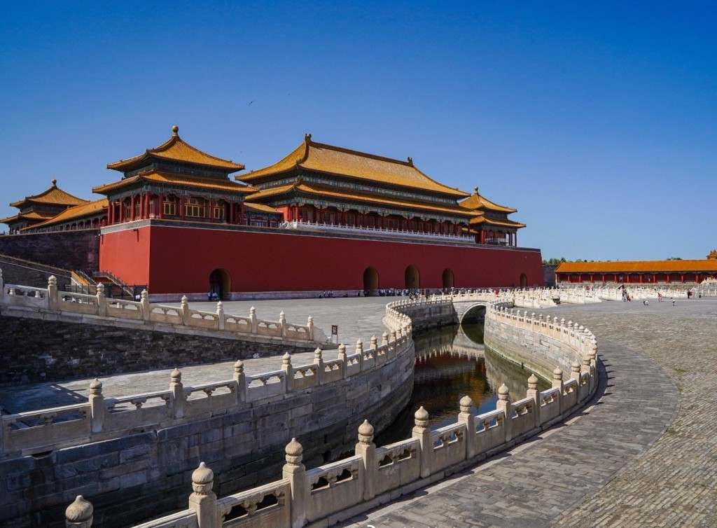 北京出現藍天。網上圖片