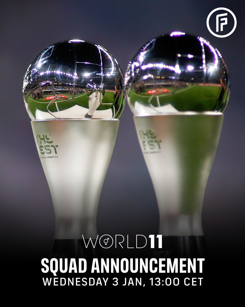 最終最佳11人將於1月15日的FIFA頒獎典禮公布。網上圖片