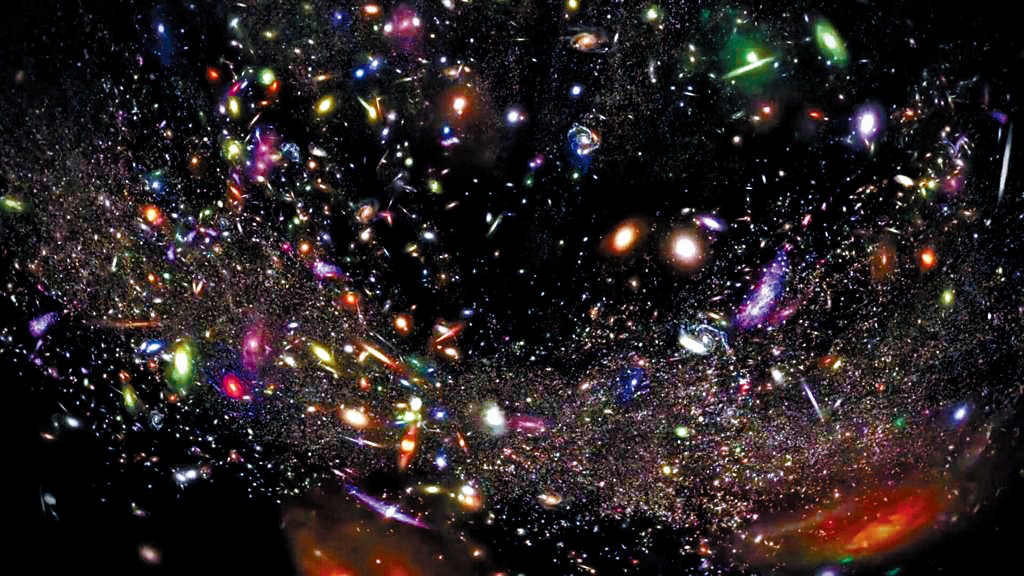3D宇宙地圖的部分。