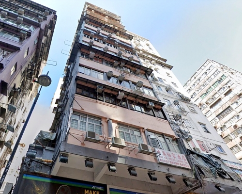 消息指一名源頭不明確診者曾到旺角建興大廈嫖妓。資料圖片