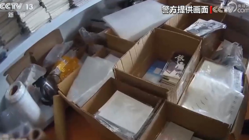 浙江警方破获的印售淫书集团，起出逾十万本色情小说及漫画。