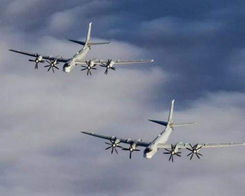 俄空軍TU-95MS戰略轟炸機。(資料圖片)