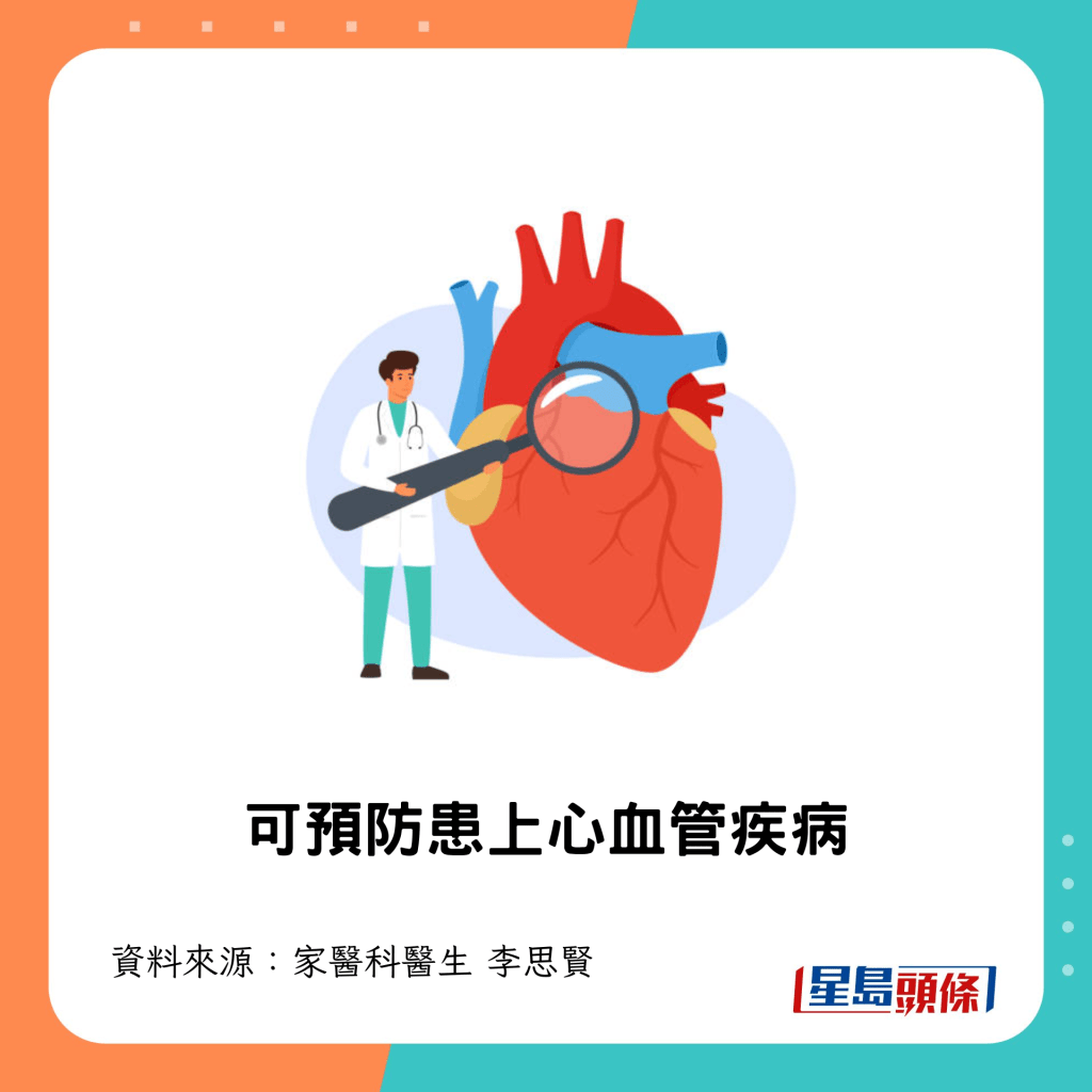 可預防患上心血管疾病