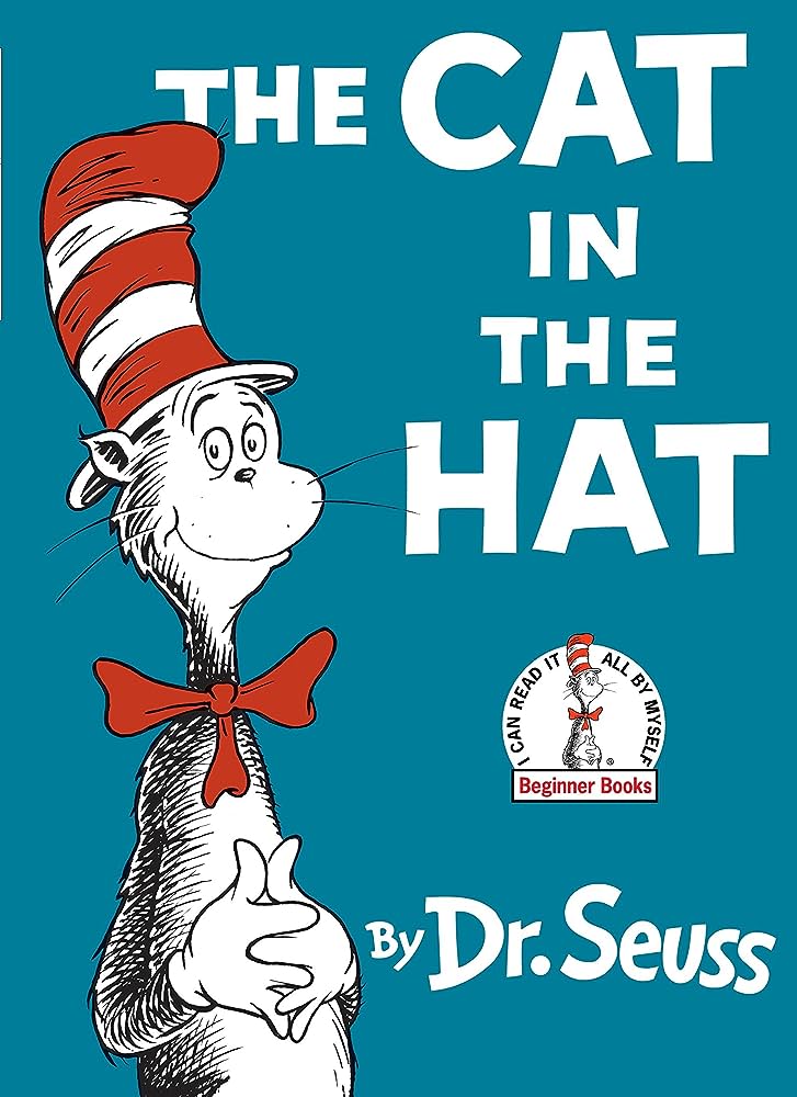 孩子共讀英文圖書推介一:兒童文學經典"The Cat in the Hat" by Dr. Seuss(圖片來源: amazon)