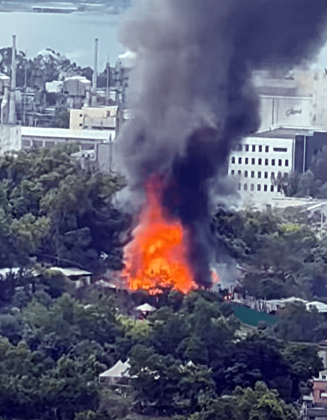 大埔工業邨 一回收場爆炸。fb：大埔 TAI PO