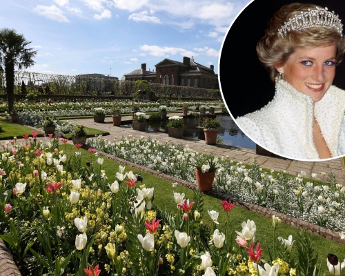 倫敦肯辛頓宮為戴安娜而設的紀念花園終於開幕。