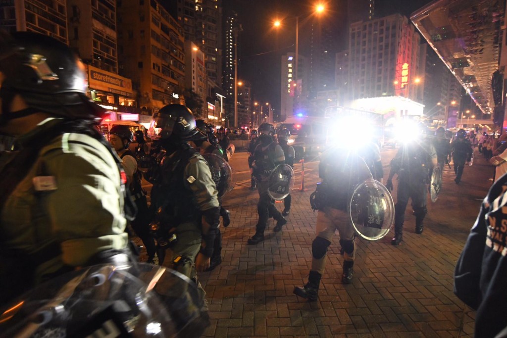 防暴警察旺角清場