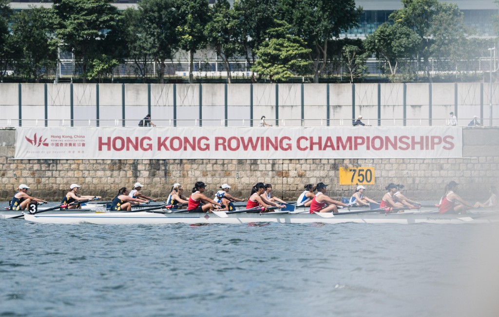 第四十四届香港赛艇锦标赛周日在赛马会石门赛艇中心煞科。中国香港赛艇协会图片