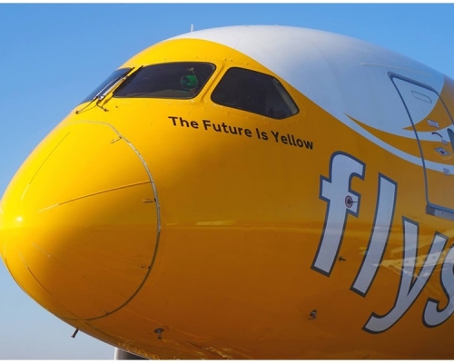酷航客機接獲炸彈恐嚇。示意圖，非涉事客機。Flyscoot facebook