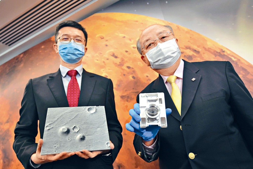 ■容啟亮團隊研發出「火星相機」，具備廣闊測量視野，可拍攝一百二十度水平範圍、一百七十度對角綫視野範圍。