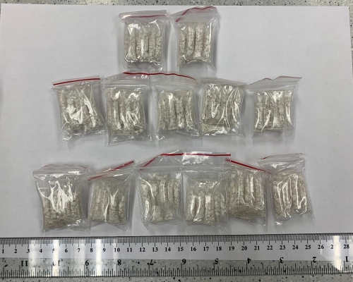 案中檢獲毒品。警方圖片