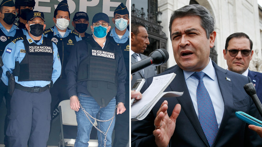洪都拉斯前总统埃尔南德斯被捕。AP图