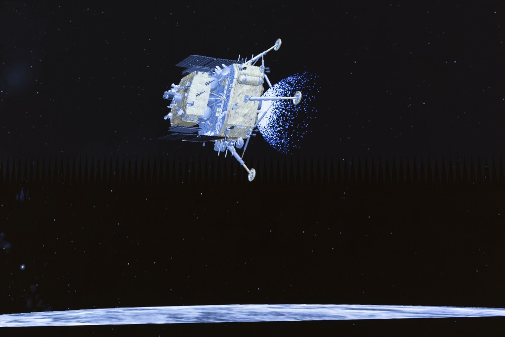 嫦娥六號成功降落在月球背面，開啟樣本採集任務。新華社