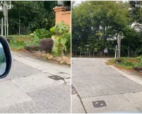 杜嘉倫駕車前往砲聲地點。杜嘉倫Facebook影片截圖