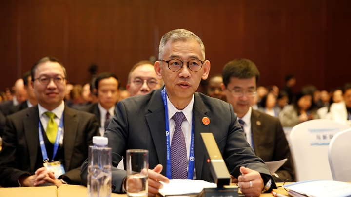 胡英明今日出席北京举行的第三届「一带一路」国际合作高峰论坛，并于「廉洁丝绸之路分论坛」上发言。