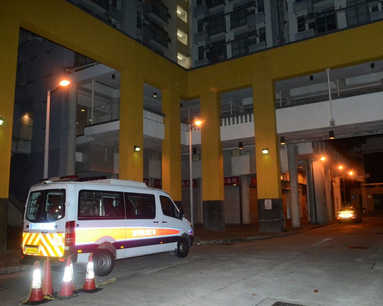 警方證實死者居於上址中層一單位。蔡楚輝攝