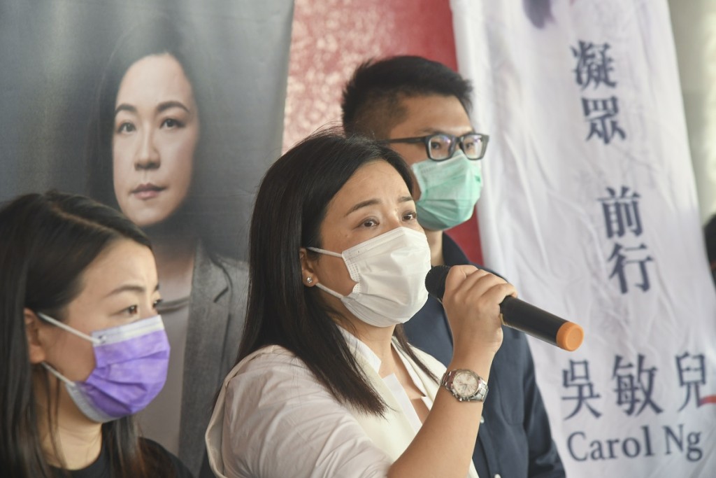 職工盟主席吳敏兒批評H&M製造「白色恐怖」。資料圖片