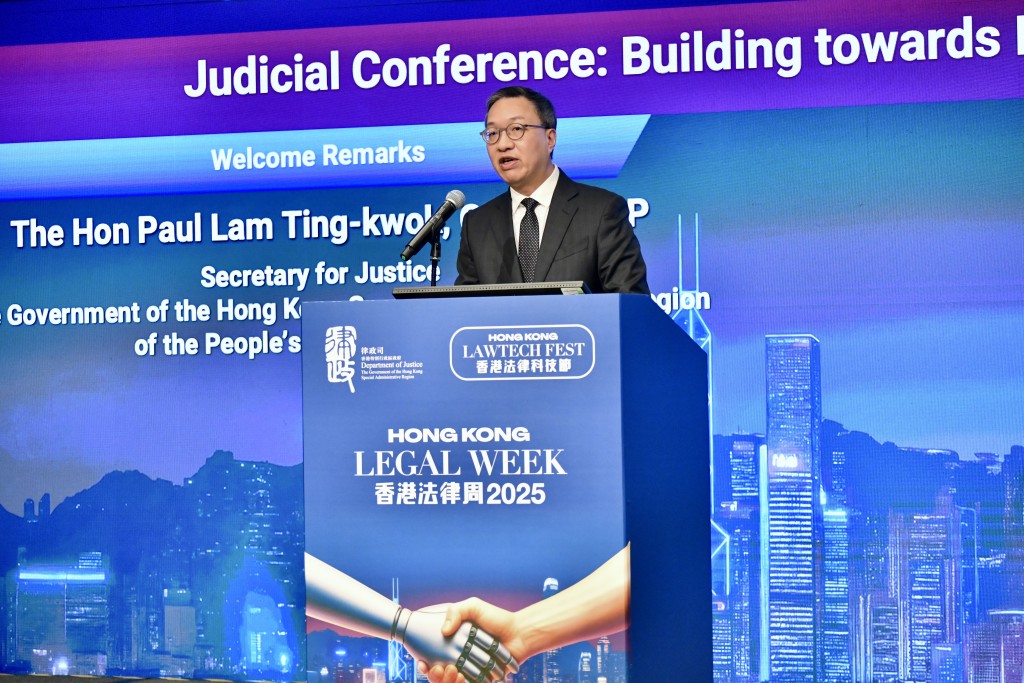 林定國致辭在開幕儀式上致辭。