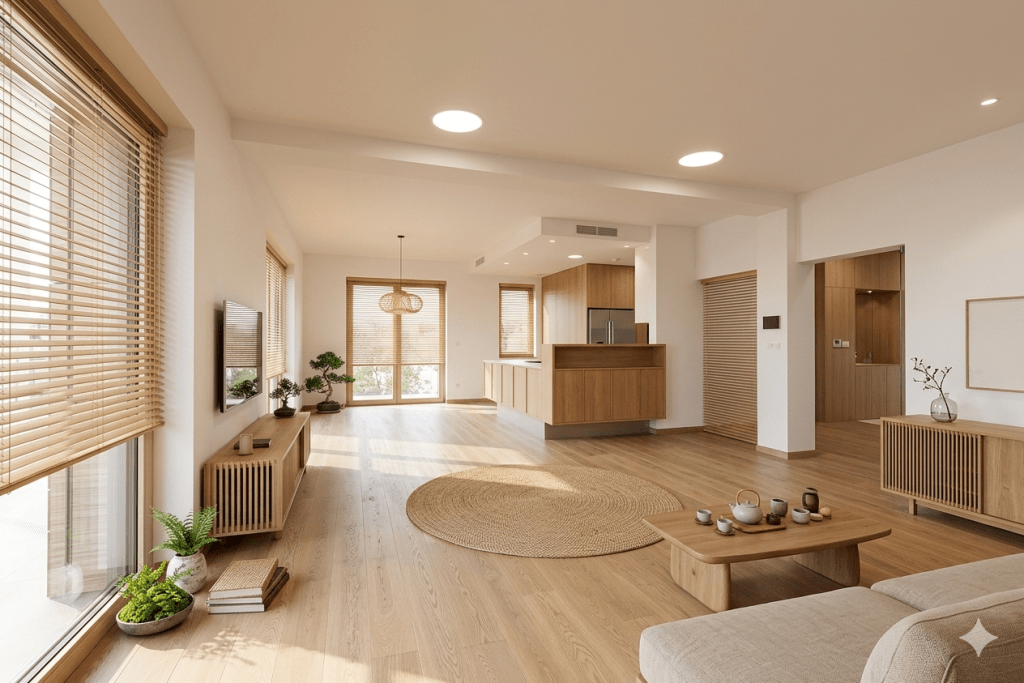 日系无印原木风。