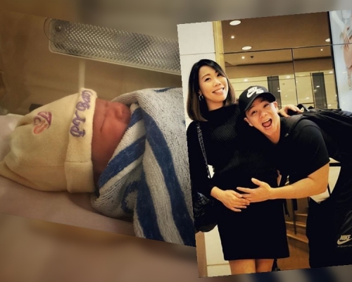 B女出世,林子善大讚母愛偉大超乎常人,老婆不用麻醉50分鐘內完成整個分娩過程。