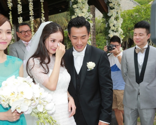 楊冪及劉愷威2014年1月結婚。資料圖片