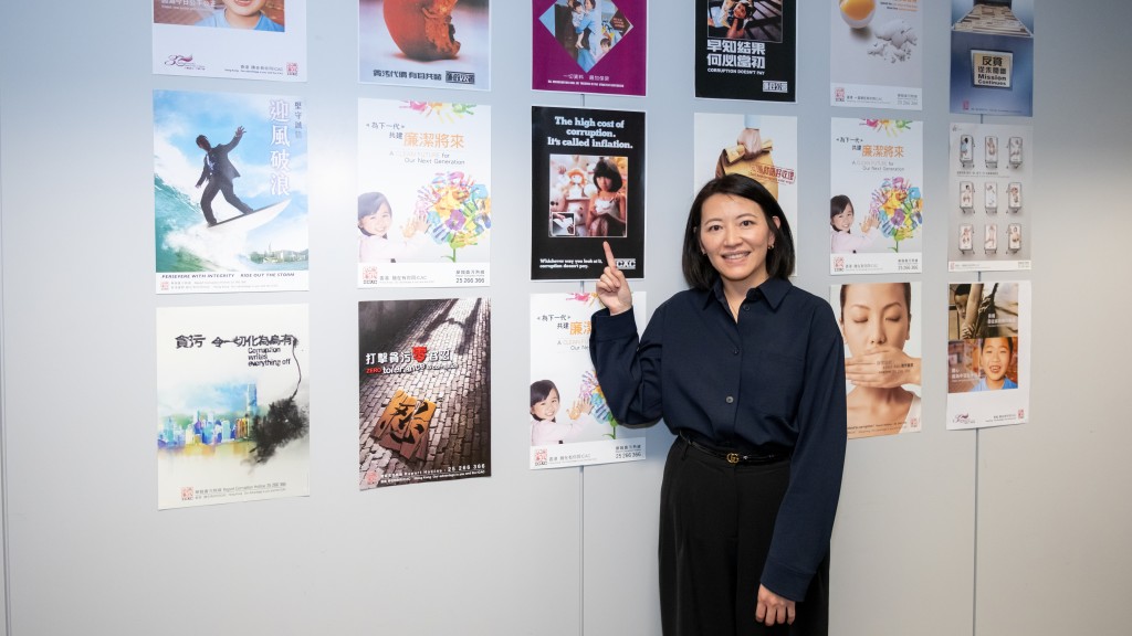 在廉署廣告中飾演「失望小女孩」的Pelene指廣告令她從小認識到貪污禍害。(廉署提供)