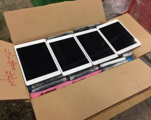 檢獲的電子產品。