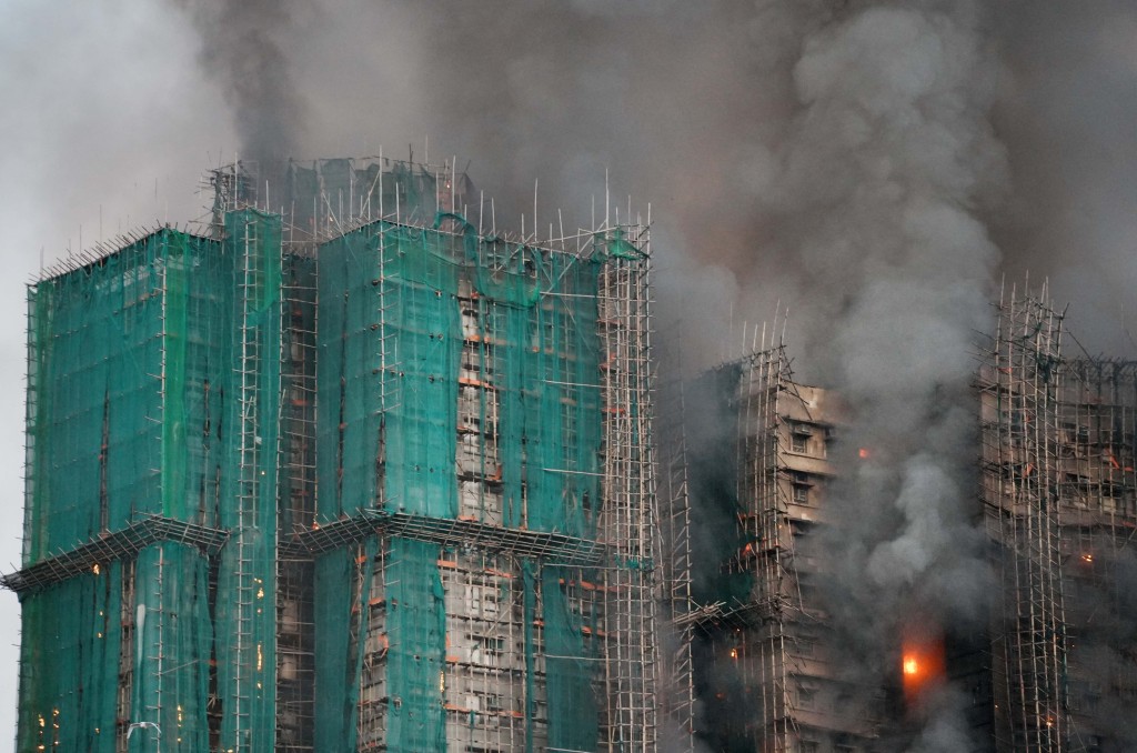 宏福苑五級大火至今導致160人死亡。 宏福苑五級大火至今導致160人死亡。