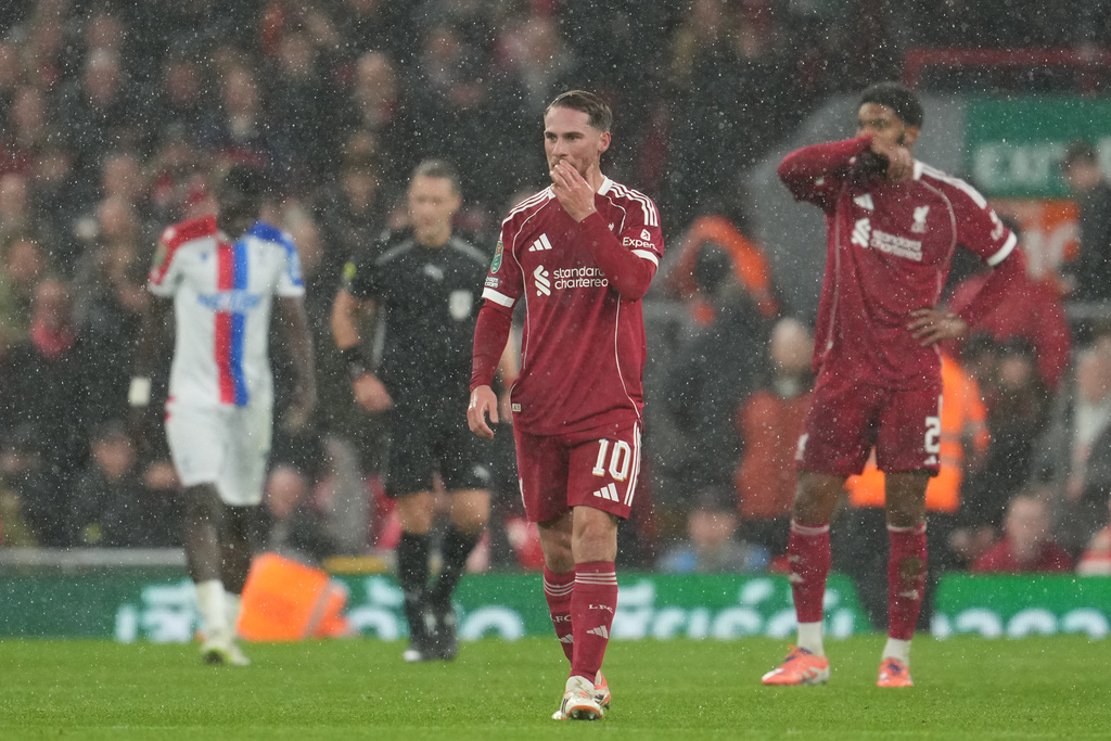 利物浦各項賽事兩連敗。美聯社 利物浦各項賽事兩連敗。美聯社