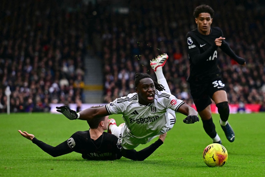 富咸2：1熱刺。法新社