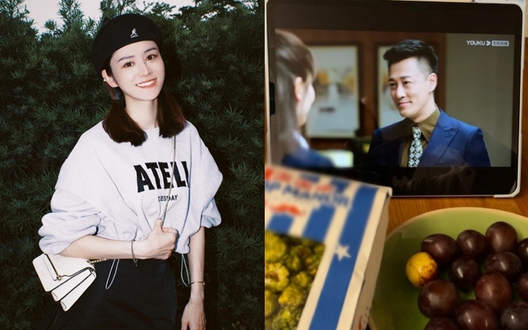 張馨月開晒壇追看老公林峯新劇。  