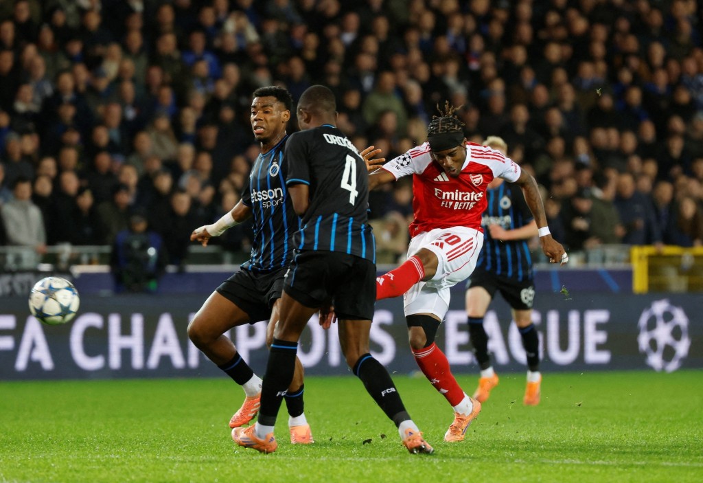 马度基梅开二度。路透社