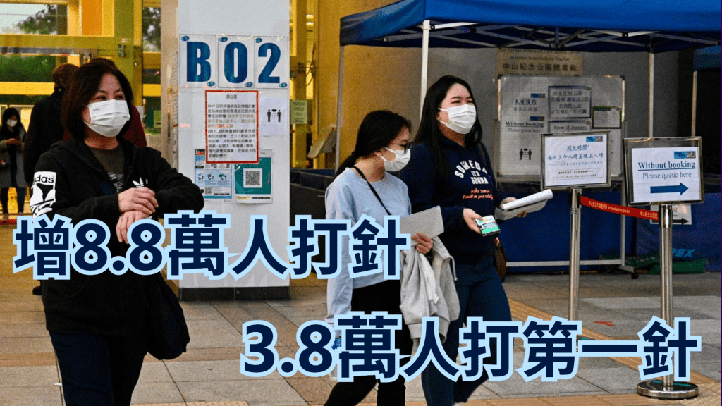 市民紛紛接種疫苗。